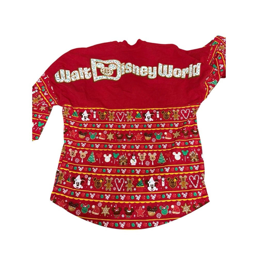 Disney Parks WDW Spirit Jersey XS Christmas Holiday Treats Mickey Bar Sprinkles